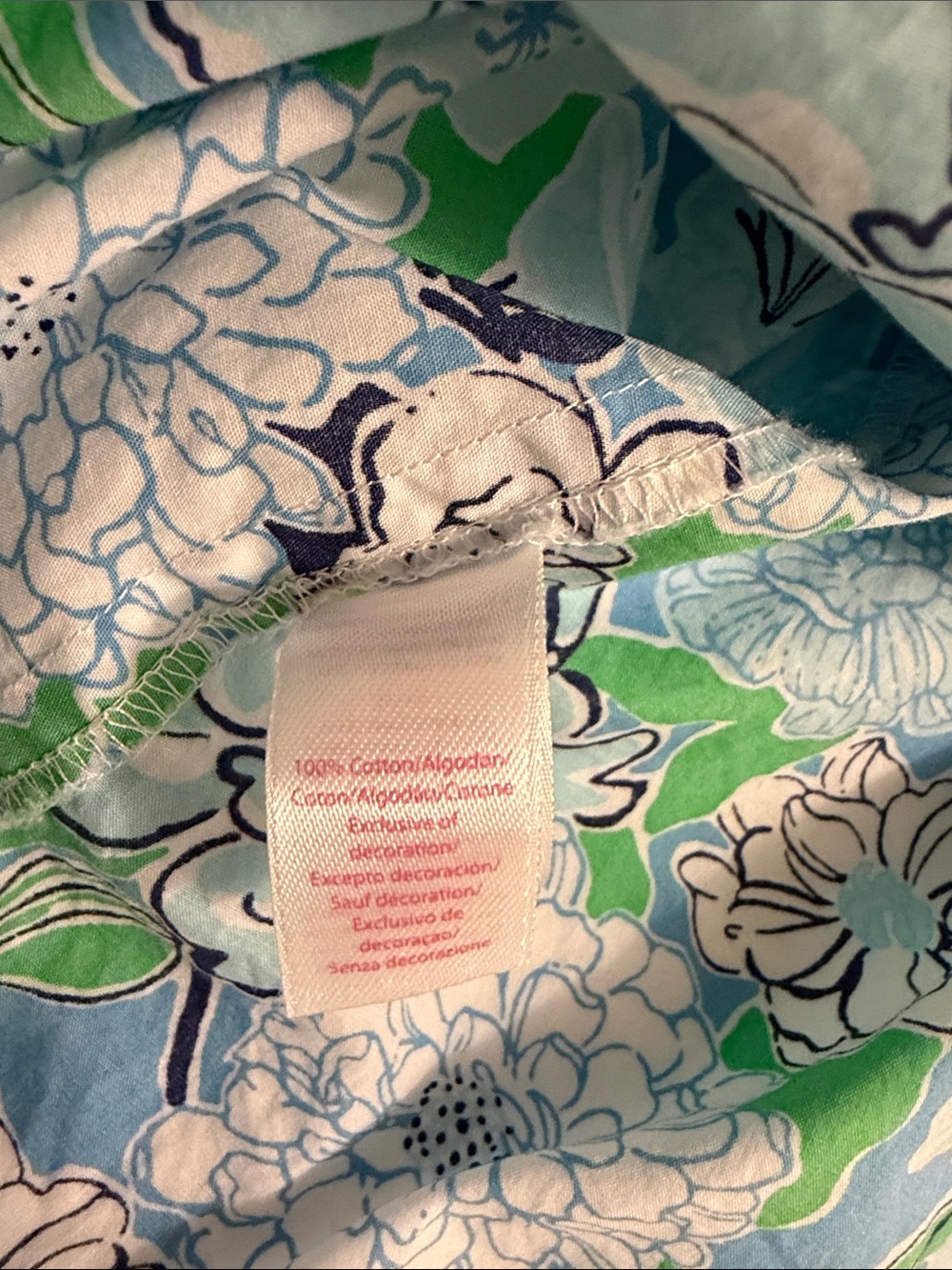 Lilly Pulitzer 3/4 Sleeves Floral Tunic Top - Picture 6 of 8